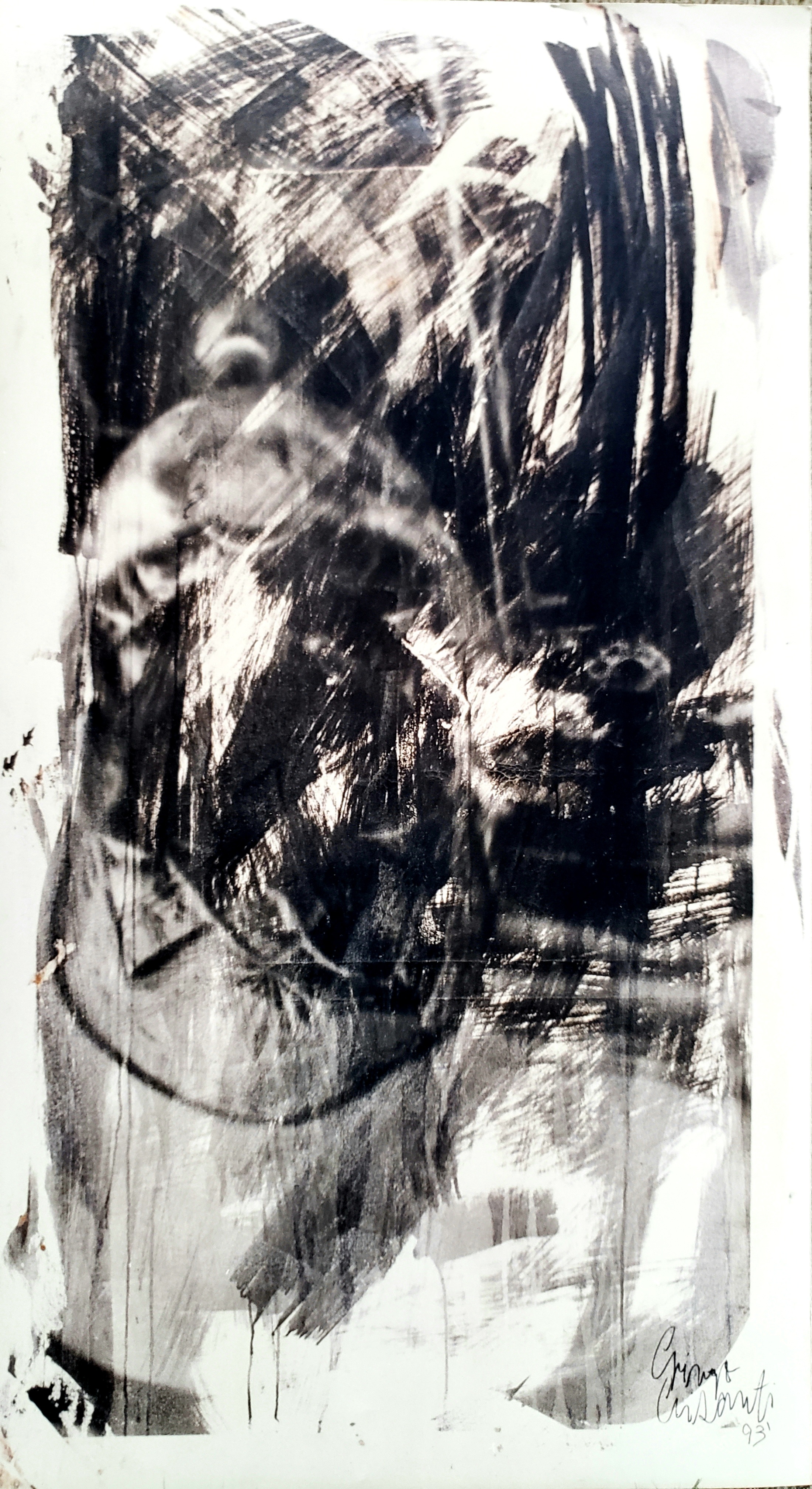 Luz Líquida VIII — 19941.80m x 1.00m Emulsão fotográfica sobre tela preparada — Fabio Crisanti